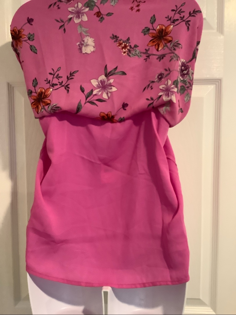 NWT SOCIALITE Pink Bright Floral Cottagecore Boho Euro Vacation Resortwear Tank - Picture 5 of 8
